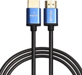 By Qubix HDMI kabel 1.8 meter - HDMI 1.4 versie - High Speed 1080P - HDMI 19 Pin Male naar HDMI 19 Pin Male Connector Cable - Aluminium blue line