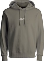 Jack & Jones Hoodie Booster Silver Sage (Maat: 5XL)