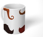 Mok - tekening van vier snorren - 350 ML - Beker