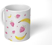 Mok - Koffiemok - Fruit - Design - Aquarelverf - Mokken - 350 ML - Beker - Koffiemokken - Theemok