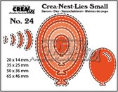 Crea-Nest-Lies Small Stansen - Nr.24 - Ballonnen - Dubbele Stiksteeklijn - 65x46mm