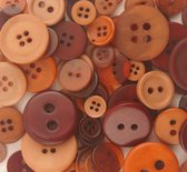 Buttons Galore color blends 1,2-2,5cm +/- 75x latte