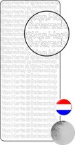 Vaessen Creative Sticker - 10x23cm - 10st - zilver van harte beterschap