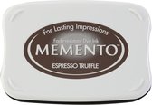 ME-808 Memento ink pad espresso truffle - stempelkussen groot -donkerbruin