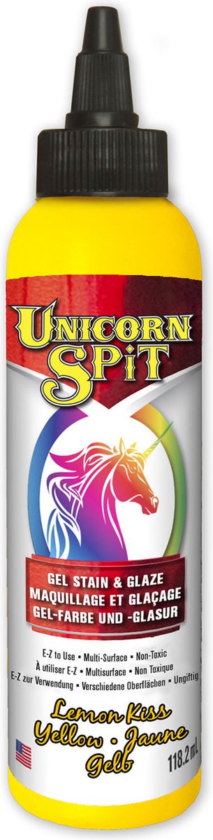 Eclectic Unicornspit - Gel Stain & Glaze - 118,2ml - Lemon kiss - Geel
