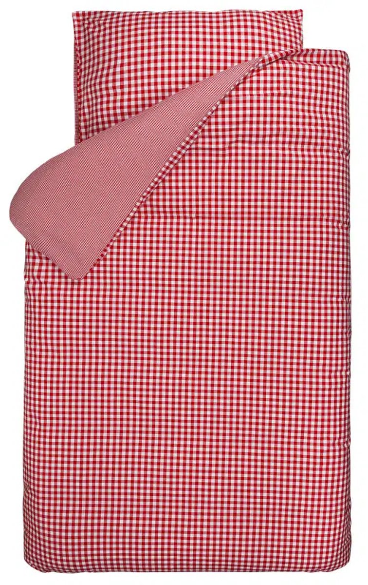 BINK Bedding Dekbedovertrek BB Rood 140x220 cm – 100% Katoen – OEKO-TEX®