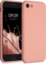 kwmobile telefoonhoesje geschikt voor Apple iPhone SE (2022) / iPhone SE (2020) / iPhone 8 / iPhone 7 - Hoesje voor smartphone - Back cover in roze grapefruit
