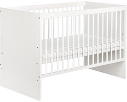 Product: MamaLoes Demi Ledikant - 60 x 120 cm - Wit - In hoogte verstelbaar, van het merk 