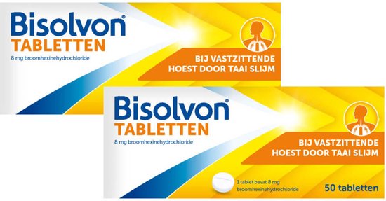 Foto: Bisolvon tabletten vastzittende hoest 2 x 50 tabletten