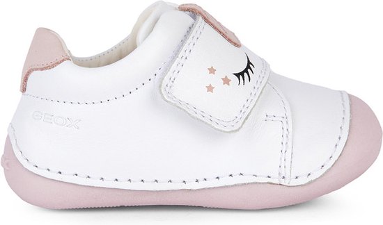 GEOX B TUTIM B Sneakers - WHITE/LT ROSE - Maat 22