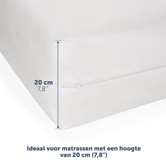 Blumtal Protège Matelas - Imperméable - Protège Matelas Respirant - 160 x 200 x 20 cm