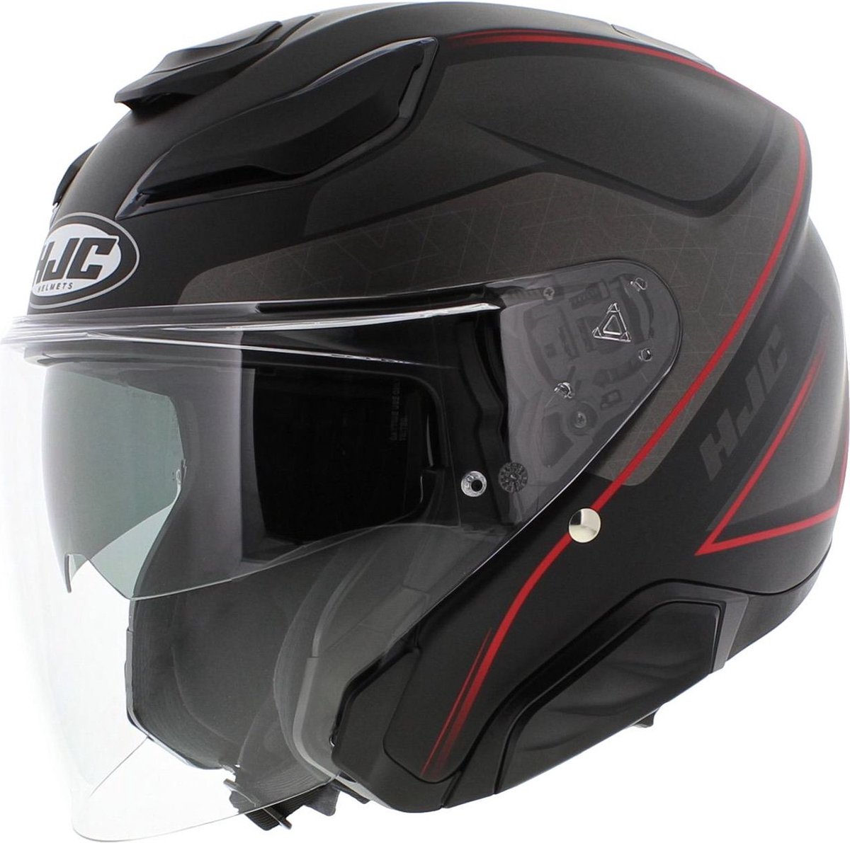 HJC F31 Ludi Black Red M - Maat M - Helm