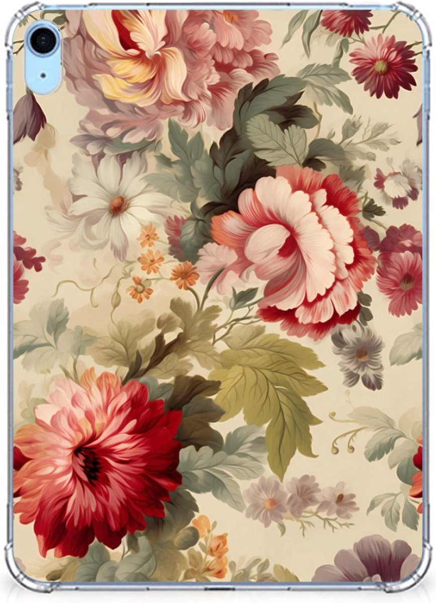 Siliconen Hoesje voor iPad (2022) 10.9 Bloemen