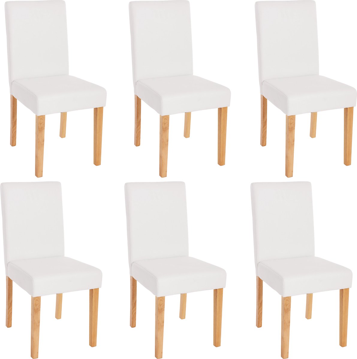 Set van 2 eetkamerstoelen, lederen gestoffeerde eetkamerstoel met armen