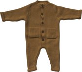 Witlof for Kids - Barboteuse bébé tricotée - Taille 50/56 - Olive