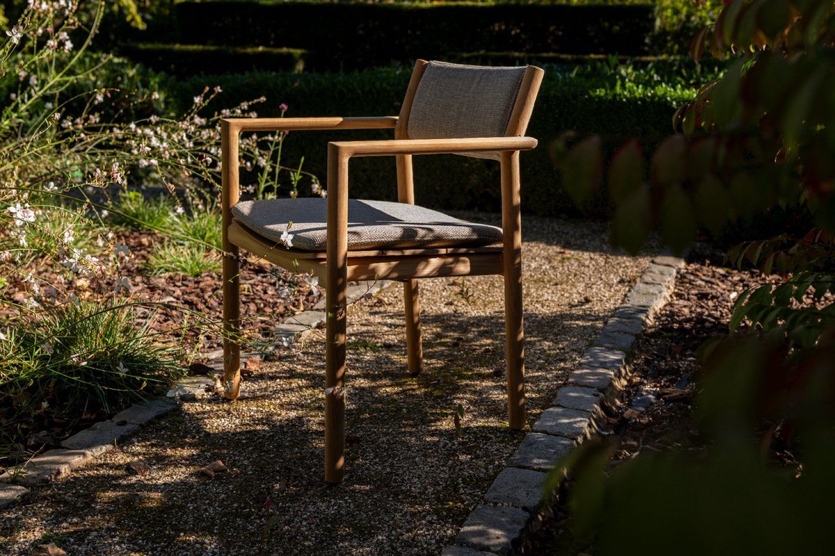 4 Seasons Outdoor Levi chaise de jardin empilable dining - teck