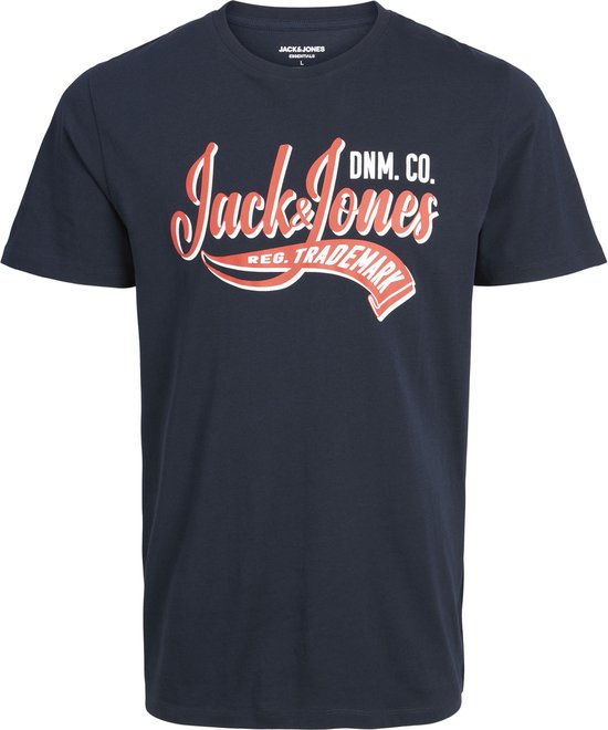 JACK&JONES JUNIOR JJELOGO TEE SS NECK 2 COL 23/24 NOOS JNR Jongens T-shirt - Maat 176