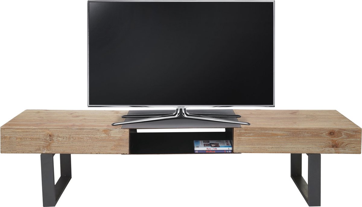 Cosmo Casa TV Meubel - Industrieel - Dennenhout Bruin