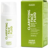 Marie Fresh Cosmetics Clarifying face fluid - Anti Acne - Postacne - Dagcrème Nachtcreme - Onzuivere huid - Gezichtscrème met Aloe gel - Vitamine E - 30 ml