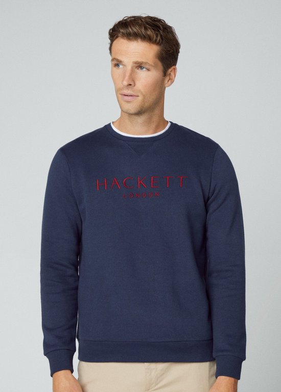 Sudadera Heritage Crew Hackett London Para Hombre - Cuello Redondo, Estilo Clásico, Algodón Cómodo