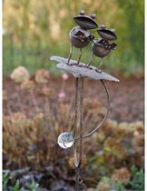 Tuinsteker - Balans kikkers - 150 cm hoog