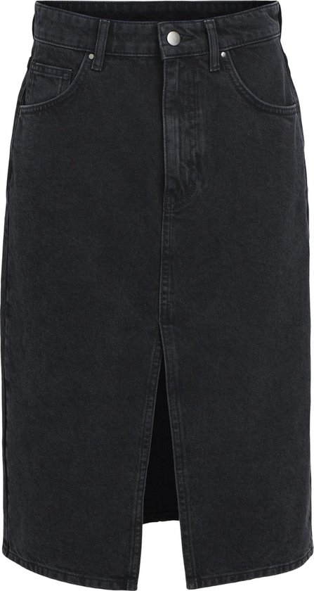 Object Objharlow Midi Denim Skirt Noos Rokken Dames - Blauw - Maat XL