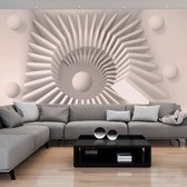 Fotobehangkoning - Behang - Vliesbehang - Fotobehang 3D Geometrie - Sand chamber - 150 x 105 cm