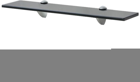 vidaXL - Zwevend - schap - 50x10 - cm - 8 - mm - glas