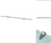 vidaXL Zwevende Plank - Gehard Veiligheidsglas - 100 x 10 cm - 15 kg Draagvermogen - Wandsteun