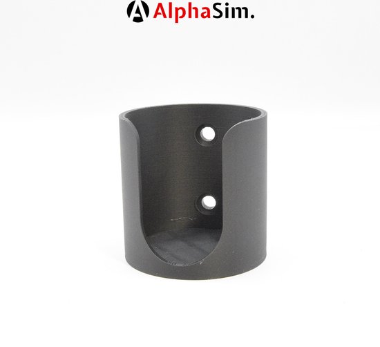 Bekerhouder voor Sim Rig met Extrusieprofiel Mount - Sim Racing Accessoire - Kleur Zwart — afbeelding 2