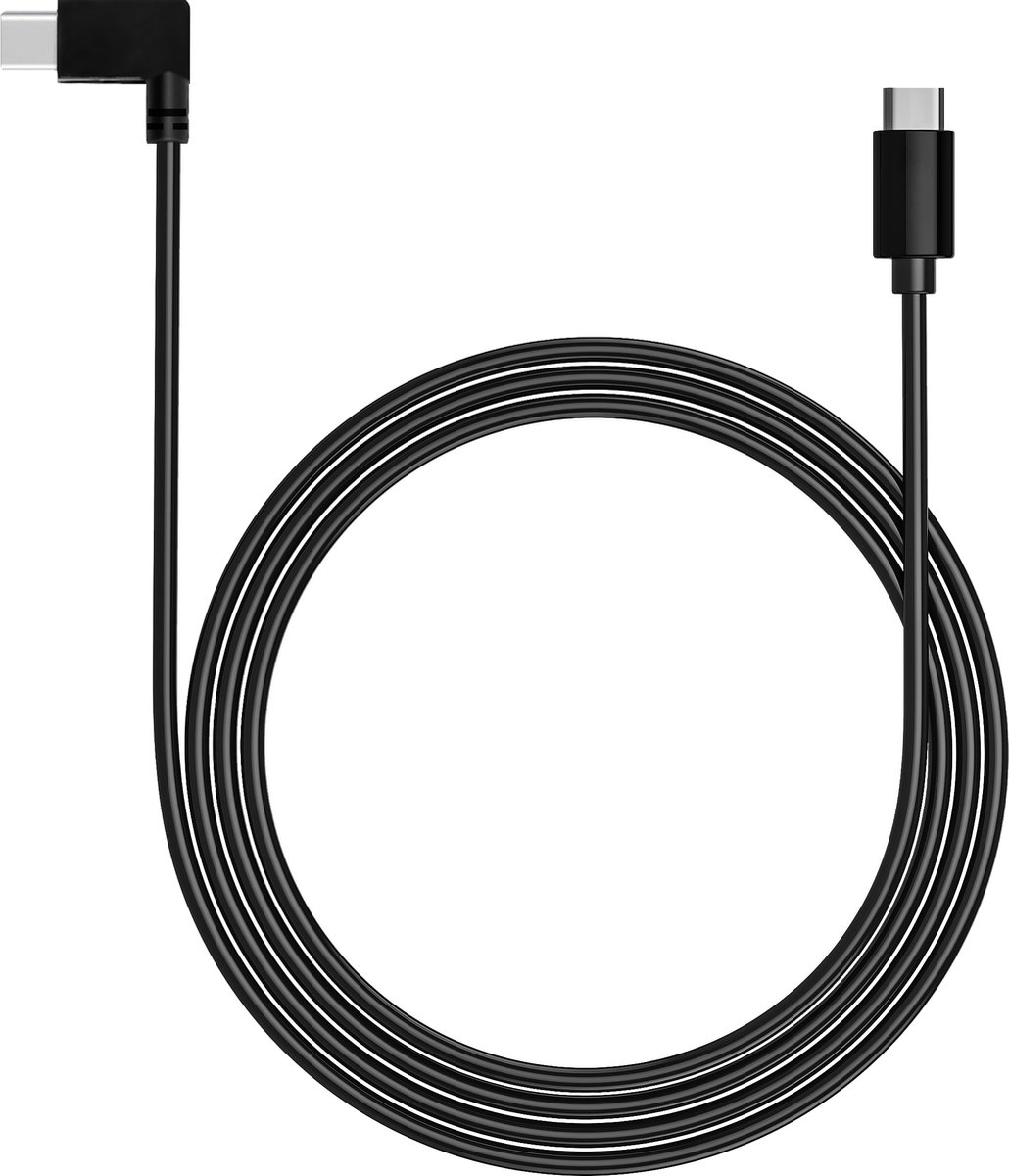 BeHello Charge and Sync USB-C to USB-C Gaming Cable 90 degrees (2m) Black