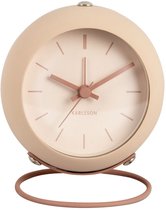 Karlsson Wekker Nirvana Globe - Bruin - Ø9,5cm - Scandinavisch - Wekker voor slaapkamer - Wekkers