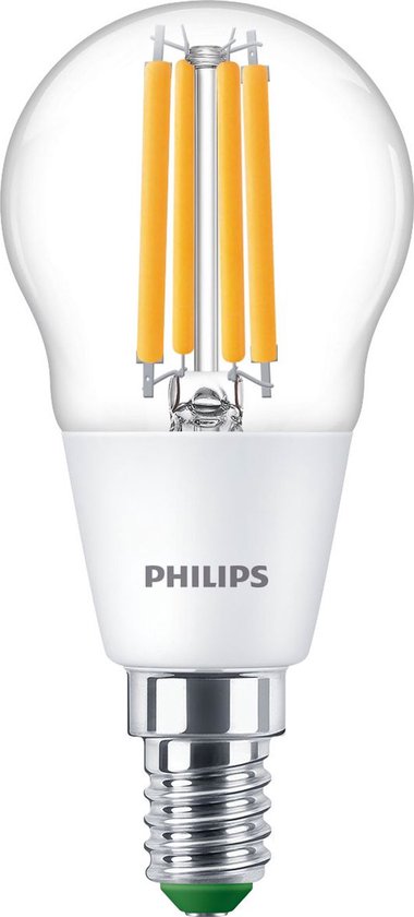 Philips MASTER LEDcandle Ultra Efficient E14 Peer Helder 2.3W 485lm - 827 Zeer Warm Wit | Vervangt 40W