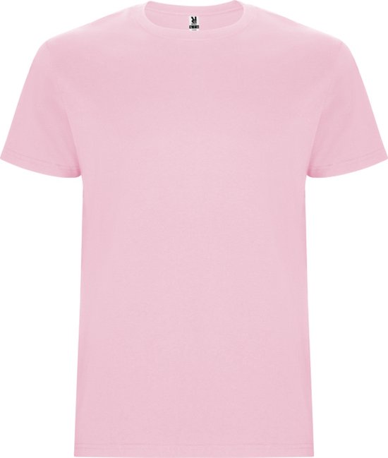 5 Pack T-shirt's unisex met korte mouwen 'Stafford' Lichtroze - M