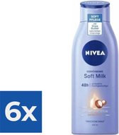 Nivea - Body Lotion Soft Milk - Voordeelverpakking 6 stuks