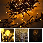 Cheqo® Kerstverlichting - Kerstboomverlichting - Kerstlampjes - 24 LED - 1.8M - Voor Binnen en Buiten - Timer - Veelkleurig - 8 Lichtfuncties - Op Batterijen - Extra Warm Wit - Gekleurde Kerstverlichting - Sfeerverlichting - Feestverlichting