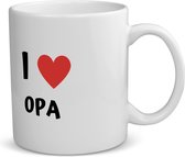 Akyol - i love opa koffiemok - theemok - Opa - de liefste opa - verjaardag - cadeautje voor opa - opa artikelen - kado - geschenk - 350 ML inhoud