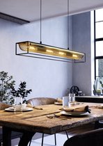 EGLO Nohales Hanglamp - E27 - 112 cm - Zwart/Goud - Staal