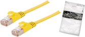 SHVP 75511-SLY - 1m Patchk.-Flach U/FTP Cat.7-Rohkabel gelb - Cable - Network
