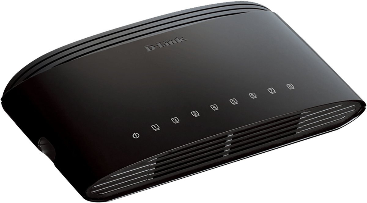 D-Link DES-1008D - Netwerkswitch - Unmanaged - 8 Poorten