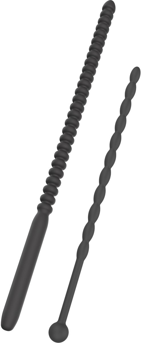 Ribbed Penis Dilator Set 2 pcs