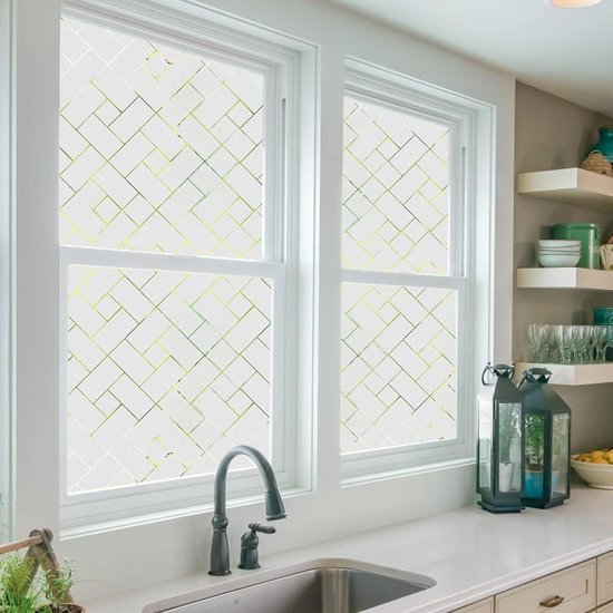 XYanZi Glas-in-lood Window Film Vine patroon Privacy Window Film Anti XYanZi Glas-in-lood Window Film Vine patroon Privacy Window Film Anti
