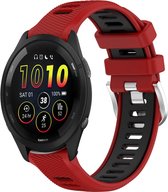 Siliconen bandje - geschikt voor Xiaomi Mi Watch / Watch S1 / Watch S1 Pro - rood-zwart