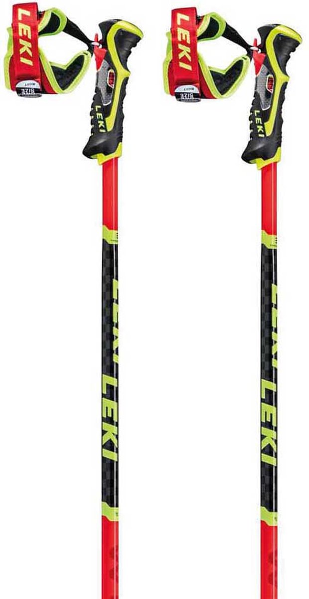 LEKI - leki wcr tbs sl 3d bright-red/black - Skistokken heren
