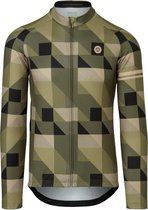 AGU Triangle Stripe Fietsshirt Lange Mouwen Essential Heren - Green - M