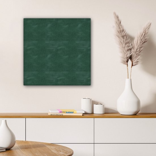 Canvas Schilderij Leer - Structuur - Dieren - 50x50 cm - Wanddecoratie