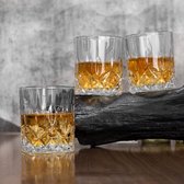 Luxe Kristal Whiskyglas, 300 ml, Set van 4