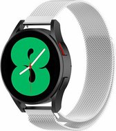 By Qubix 20mm - Milanese bandje - Zilver - Geschikt voor Huawei watch GT 2 (42mm) - Huawei watch GT 3 (42mm) - Huawei watch GT 3 Pro (43mm)