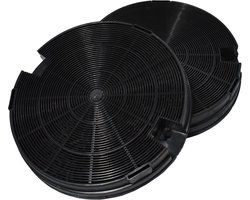 AllSpares Koolstoffilter (2 St.) voor afzuigkappen geschikt voor AEG-Electrolux 902979358-6 - Type 29 - E3CFT29, I.KE.A. NYTTIG FIL 600, Whirlpool 484000008572 - AMC912 en Elica F00428 - 1S (Ø198mm)