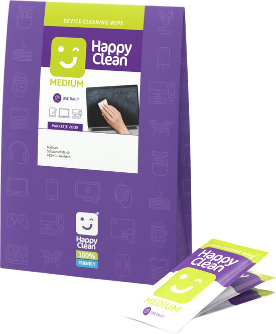 Lingettes de nettoyage Happy Clean Singlepack - 30 pièces - lingettes de  nettoyage | bol